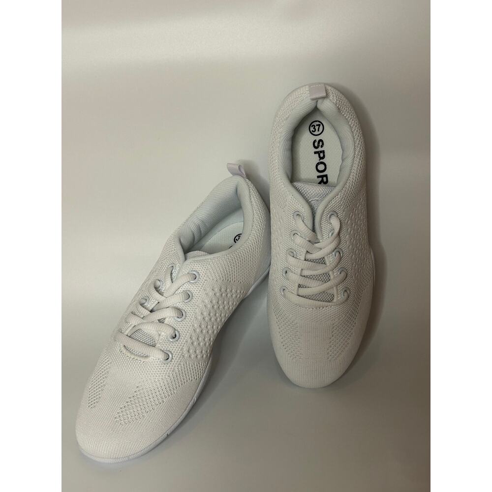 Landhiker White Cheer Shoes Girls Women Cheerleading Dance Sz EU 37/US Girls 4.5